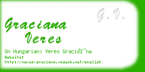 graciana veres business card